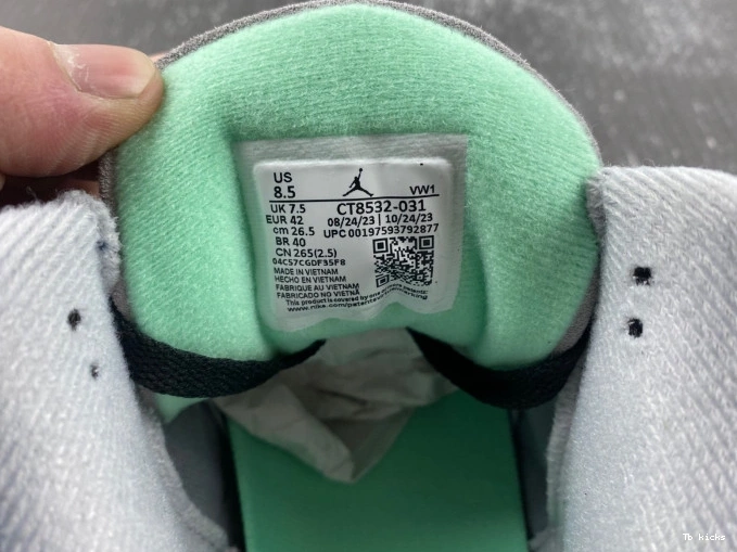 Reps TBK 3 Green CT8532-031 Glow Jordan Air 0720